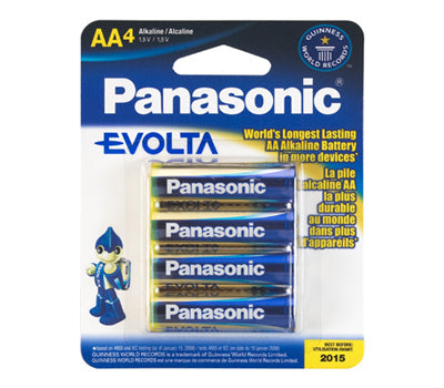 Panasonic: Evolta Batteries |LR6EGA4B| AA (4/pack)