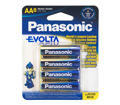 Panasonic: Evolta Batteries |LR6EGA8B| AA (8/pack)