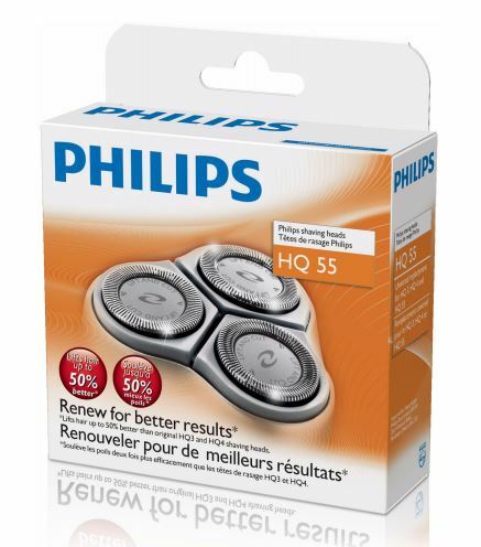 Philips: Shaving Heads 3x |HQ55| for 6000 series, Easy Shave