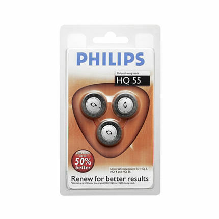 Philips: Shaving Heads 3x |HQ55| for 6000 series, Easy Shave