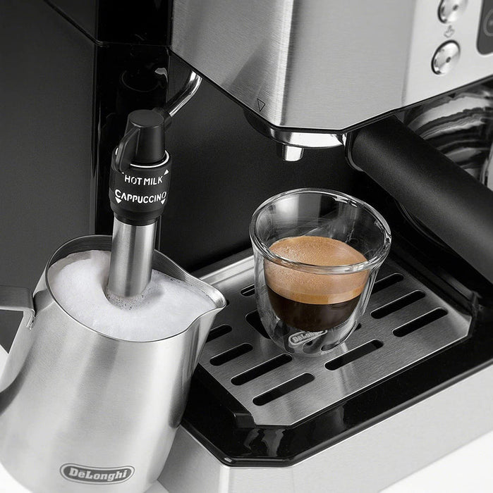 DeLonghi Combination Pump Espresso & Drip Coffee Maker: 10-cup glass carafe | COM532