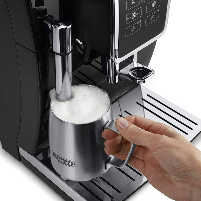 DeLonghi Dinamica Automatic Espresso Maker: with TrueBrew iced-coffee, black | ECAM35020B